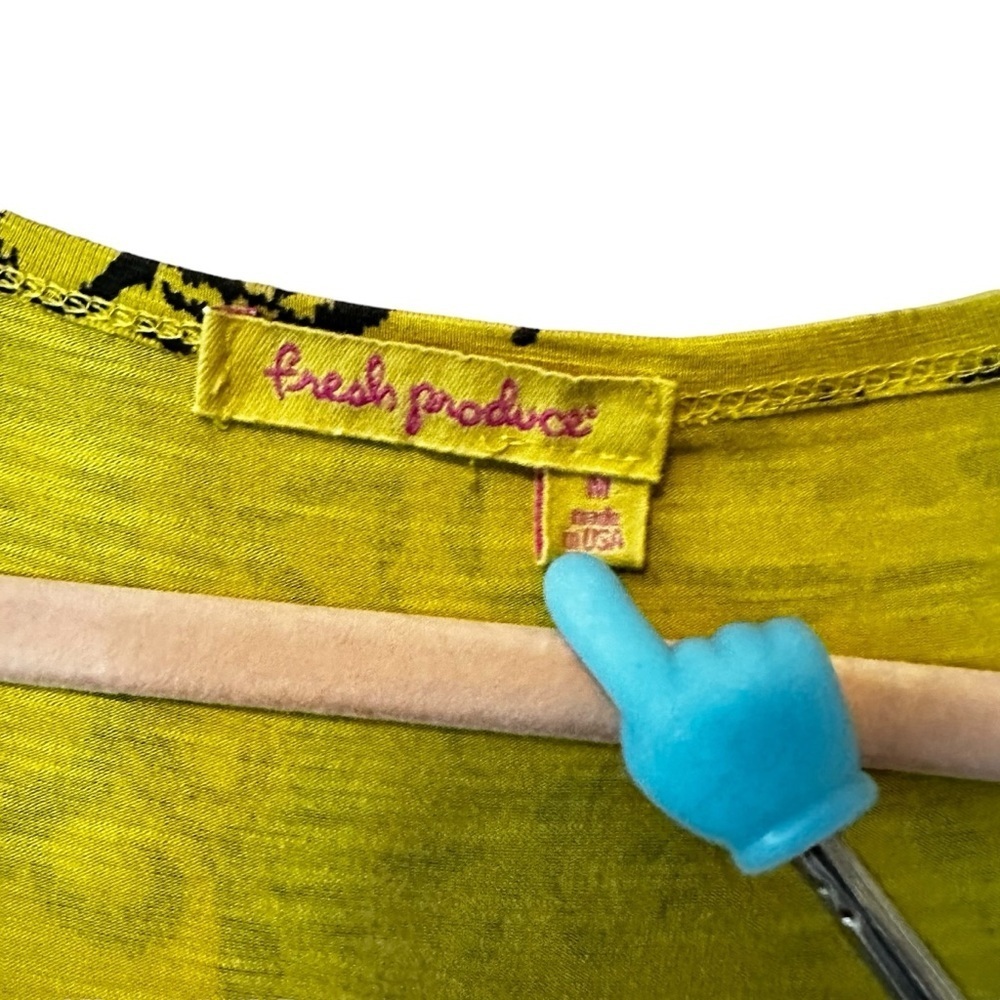 ๐ด5 for $40 SALE!
Fresh Produce chartreuse, batik, midi-dress, w/pockets sz M - Picture 2 of 11